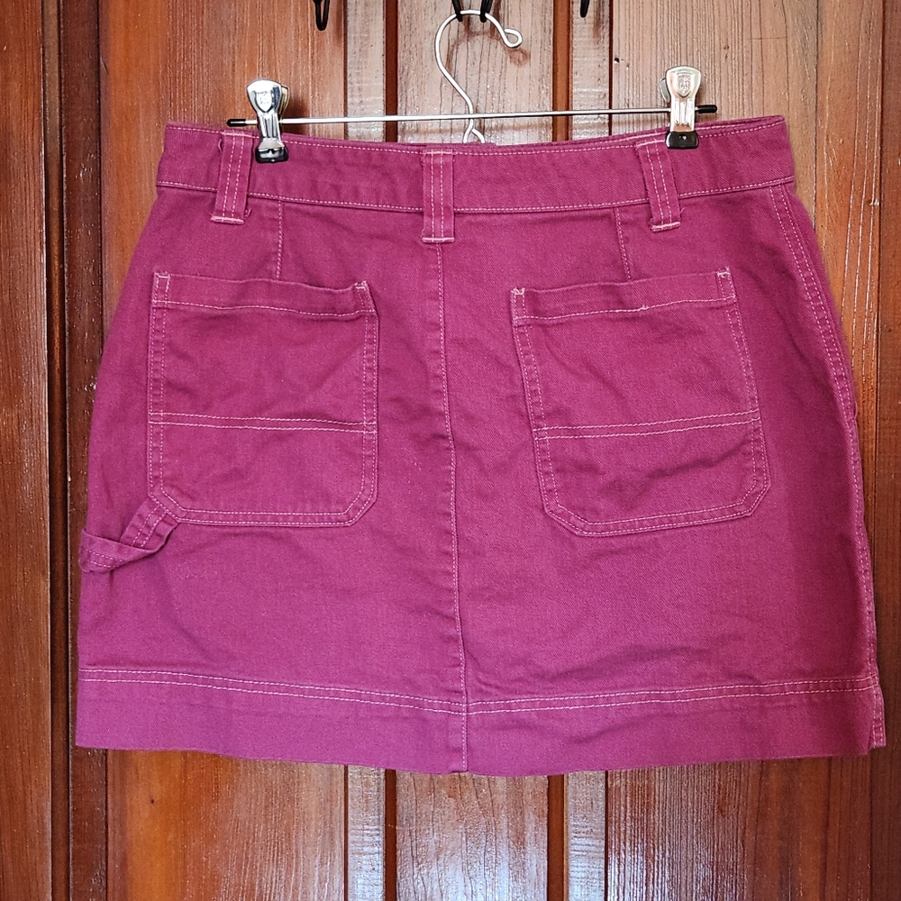 Old Navy Boysenberry Utility Skirt Size 8 - Picture 2 of 9